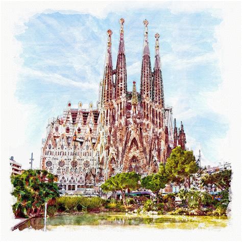 cathedral spain sagrada familia paintings